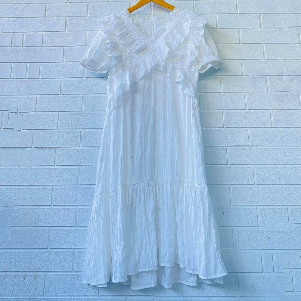 White Sleepwear Shift Dress